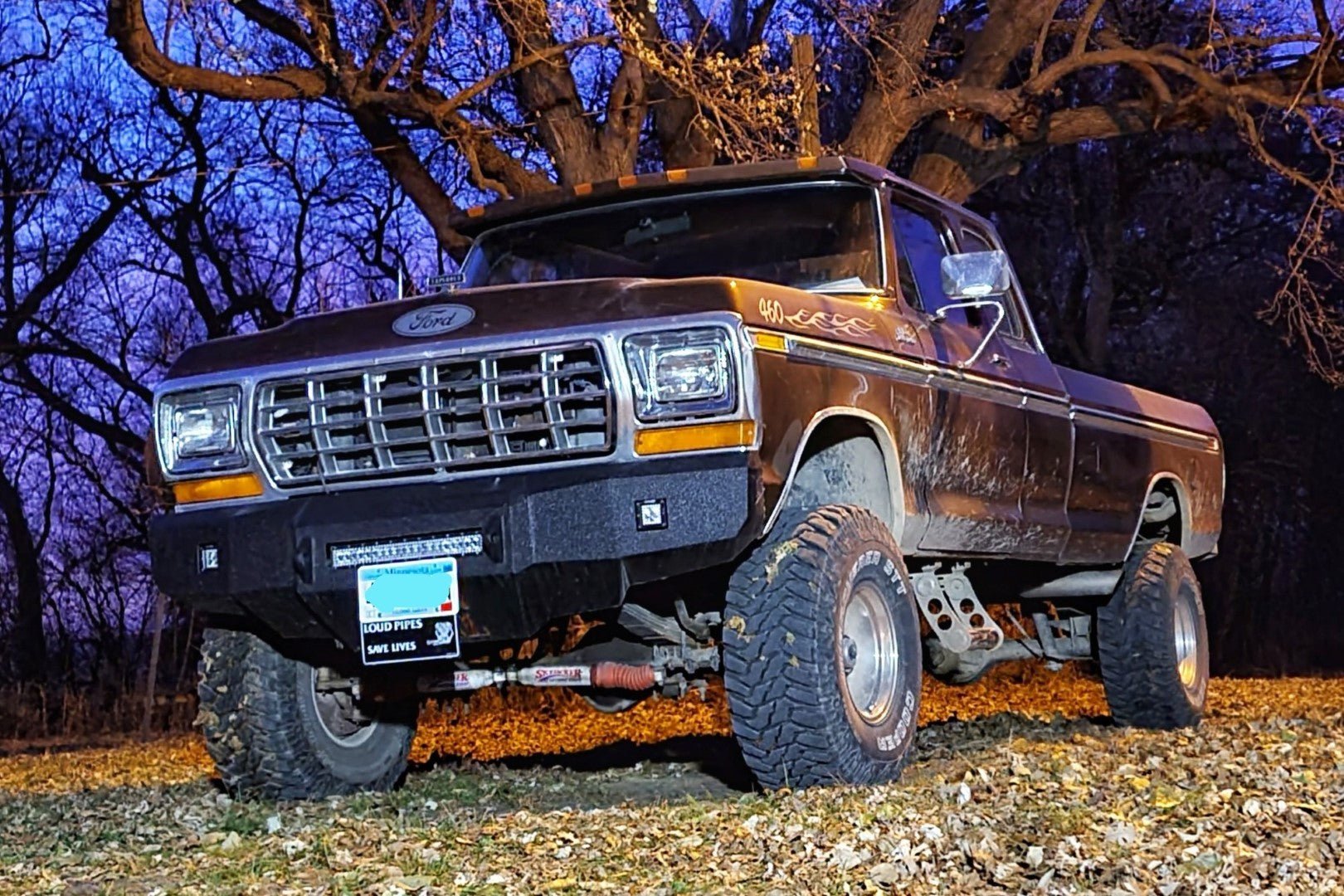 1973-1979 Ford F250/F350 Front Bumper - Iron Bull BumpersFRONT IRON BUMPER