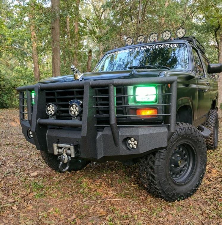 1980-1986 Ford Bronco Front Bumper - Iron Bull BumpersFRONT IRON BUMPER
