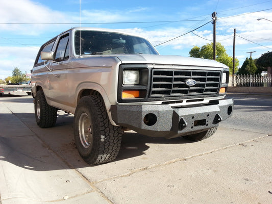 1980-1986 Ford Bronco Front Bumper - Iron Bull BumpersFRONT IRON BUMPER