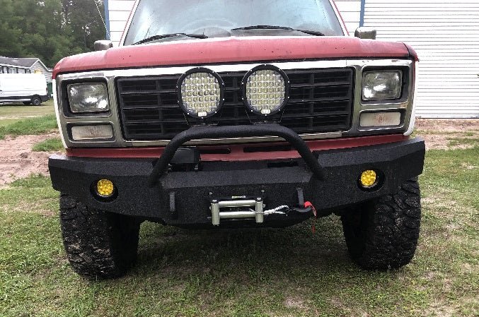 1980-1986 Ford Bronco Front Bumper - Iron Bull BumpersFRONT IRON BUMPER