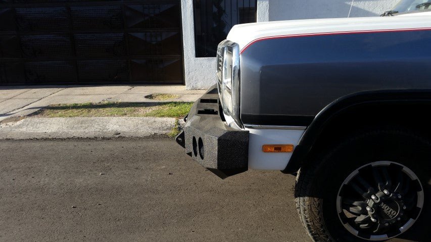 1981-1994 Dodge 1500 Front Bumper - Iron Bull BumpersFRONT IRON BUMPER