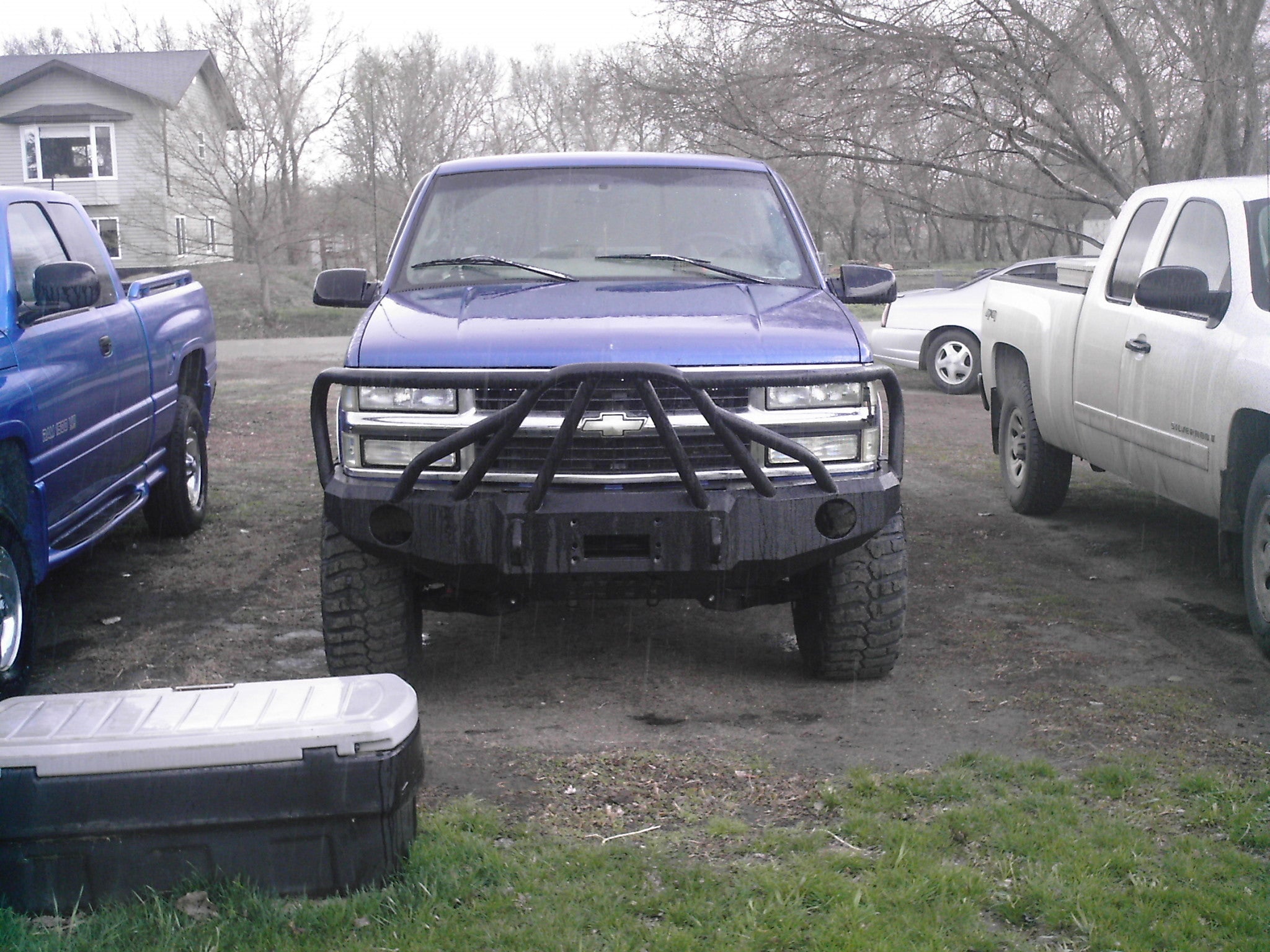 1995 Chevy 1500 Rear Bumper 1988-1998 Chevrolet Silverado 1500 Rear Bumper - Iron Bull Bumpers