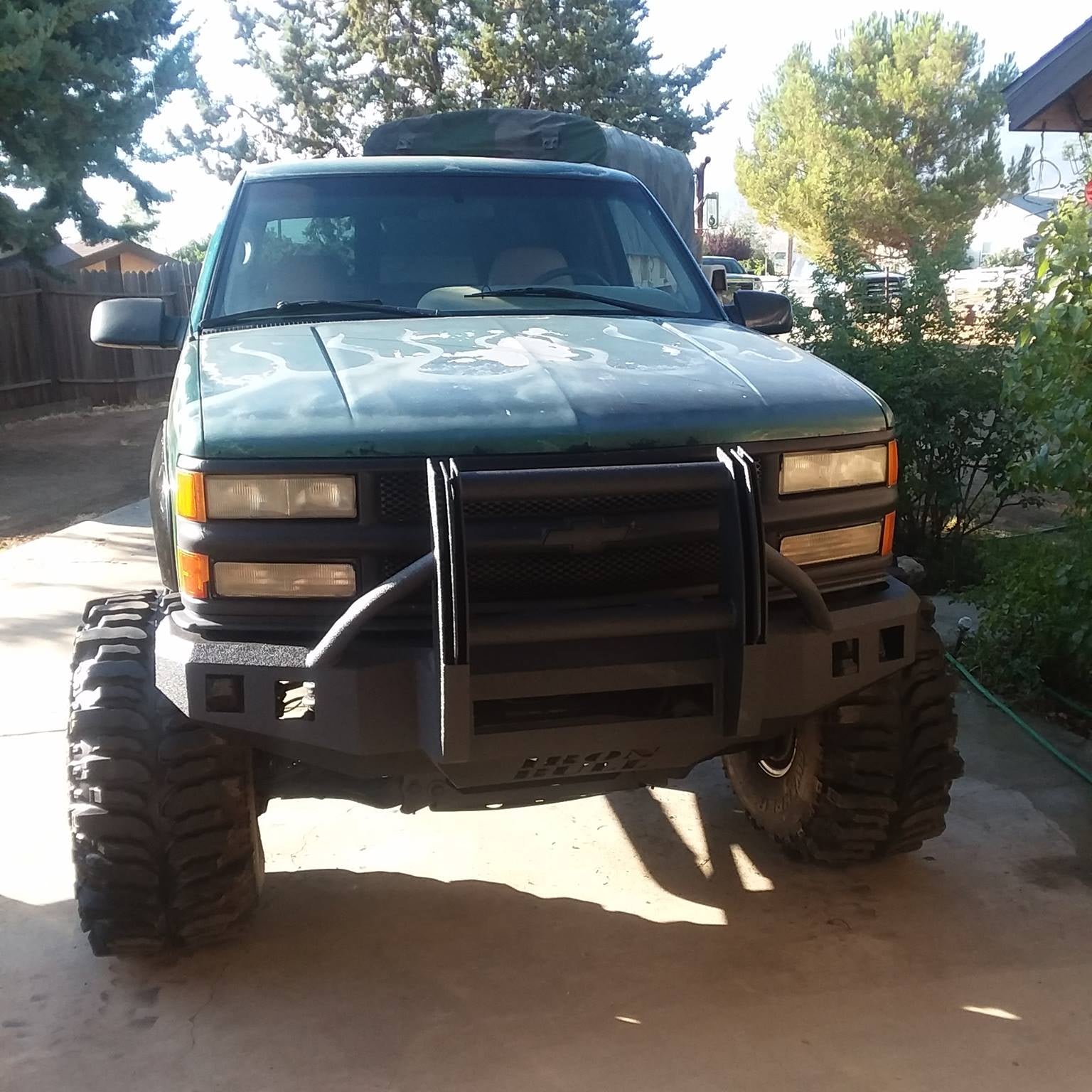 1988-1998 Chevrolet Silverado 1500 Front Bumper - Iron Bull BumpersFRONT IRON BUMPER