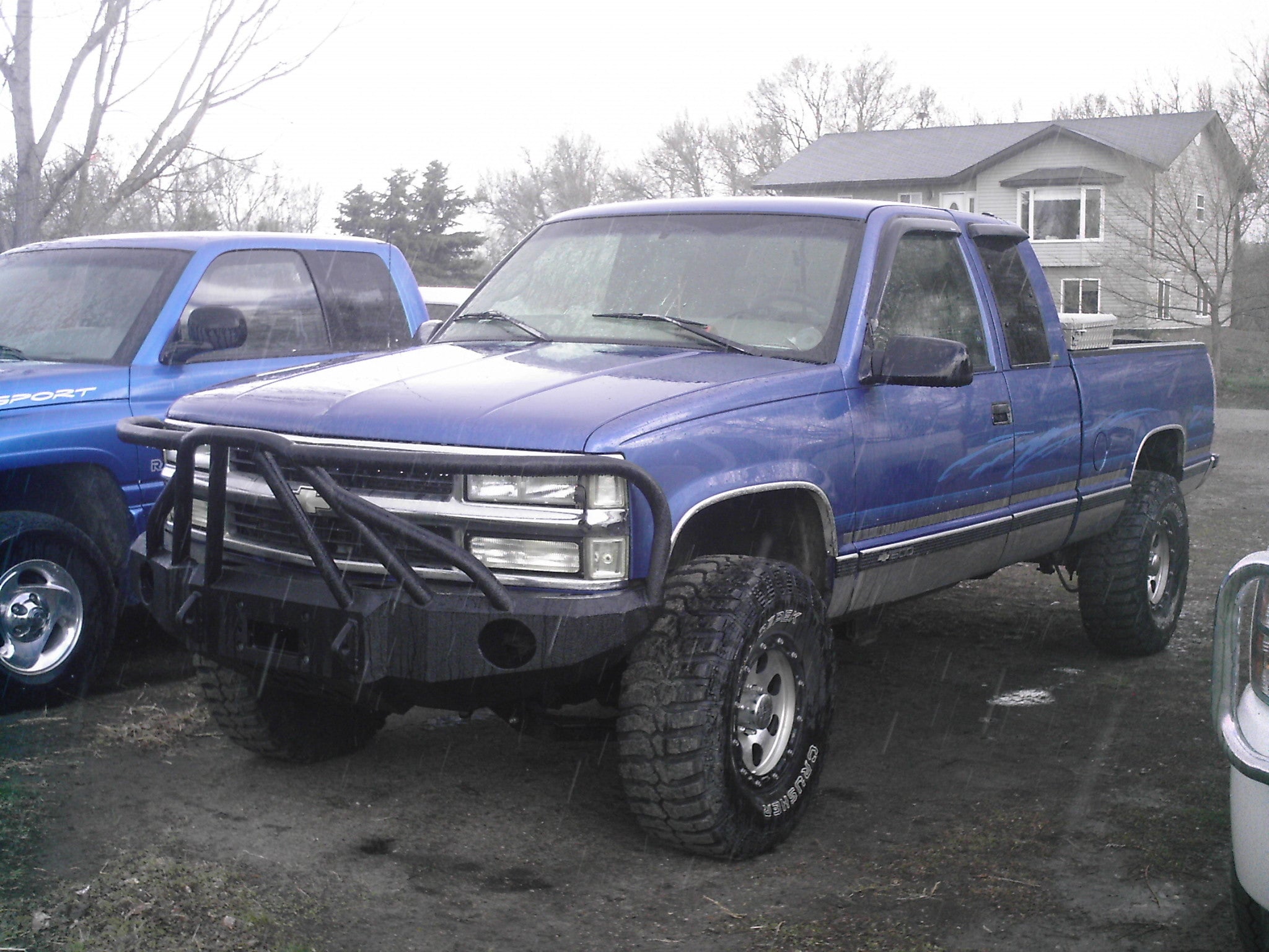 1995 Chevy 1500 Rear Bumper 1988-1998 Chevrolet Silverado 1500 Rear Bumper - Iron Bull Bumpers