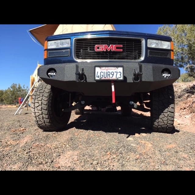 1988-2000 GMC Sierra 1500 Front Bumper - Iron Bull BumpersFRONT IRON BUMPER