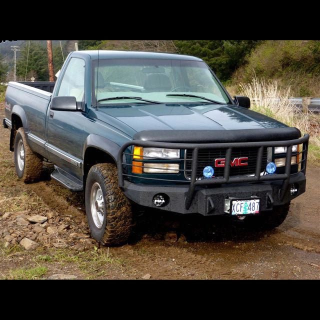 1988-2000 GMC Sierra 1500 Front Bumper - Iron Bull BumpersFRONT IRON BUMPER