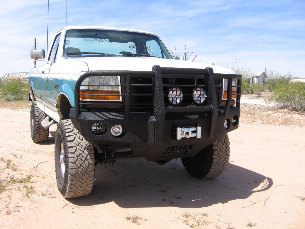 1992-1997 Ford F250/F350 Front Bumper - Iron Bull BumpersFRONT IRON BUMPER