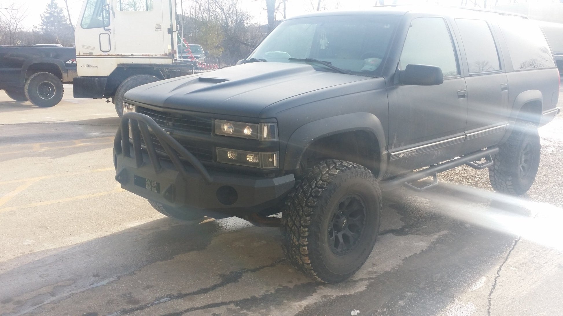1992-2000 Chevrolet Tahoe/Suburban Front Bumper - Iron Bull BumpersFRONT IRON BUMPER
