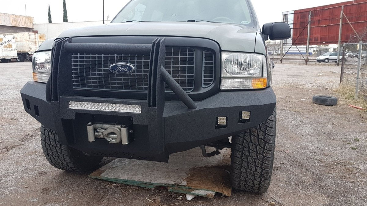 2000-2005 Ford Excursion Rear Bumper Parking Sensor Cutouts - Iron Bull ...