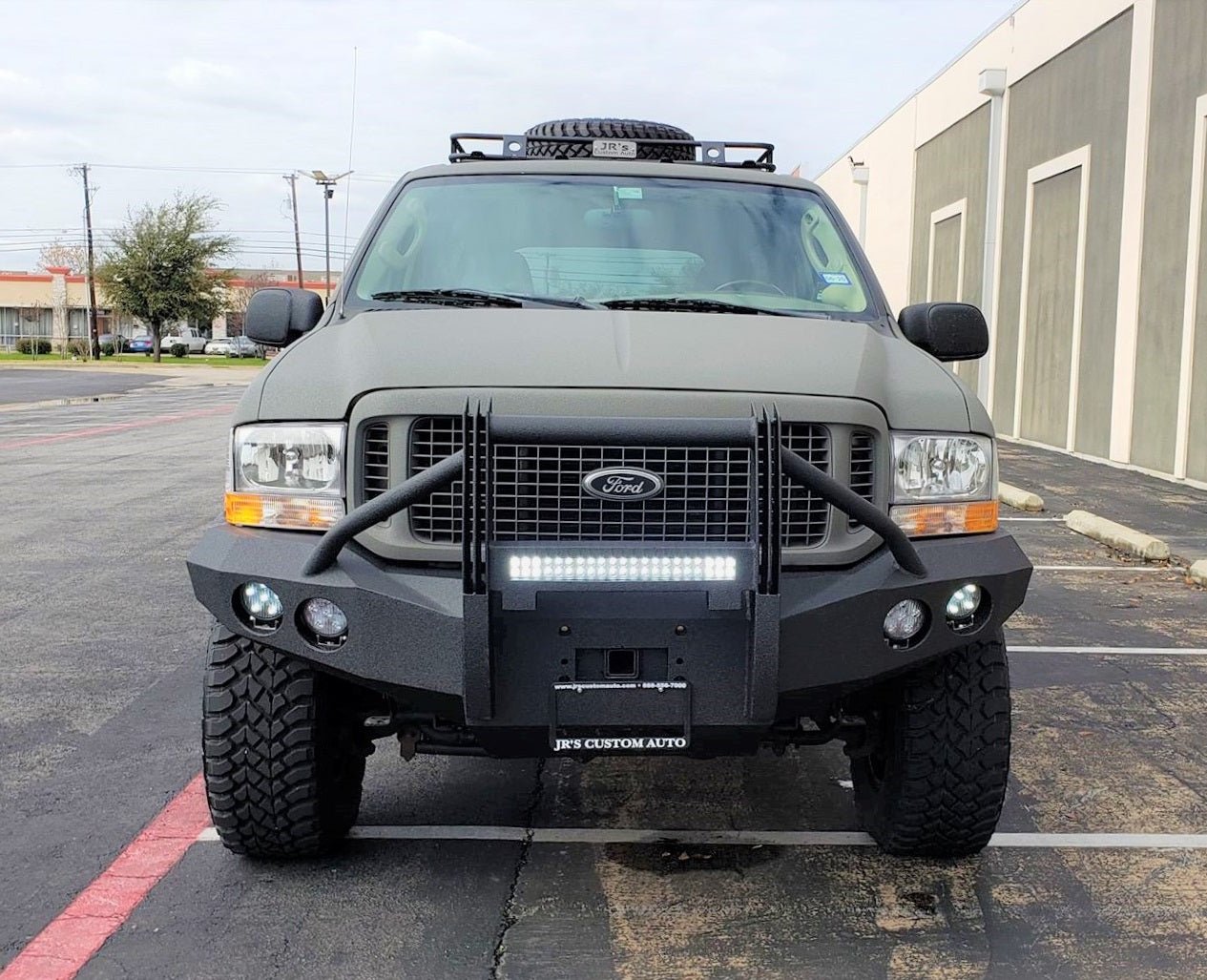 1999-2004 Ford Excursion Front Bumper - Iron Bull BumpersFRONT IRON BUMPER