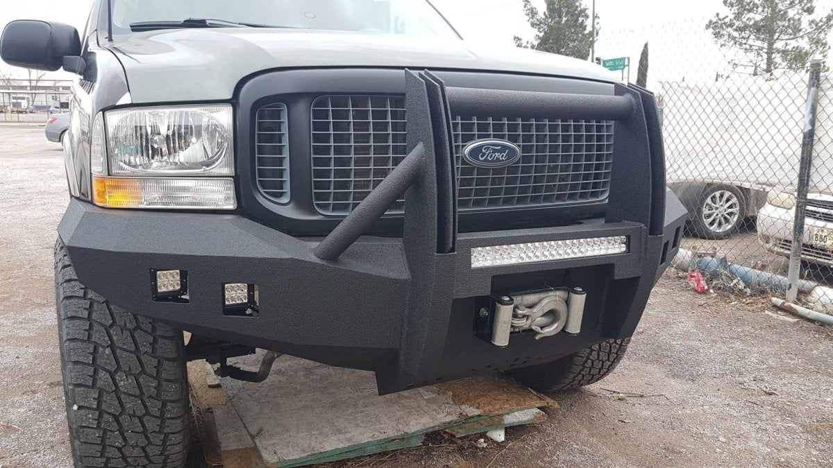 1999-2004 Ford Excursion Front Bumper - Iron Bull BumpersFRONT IRON BUMPER