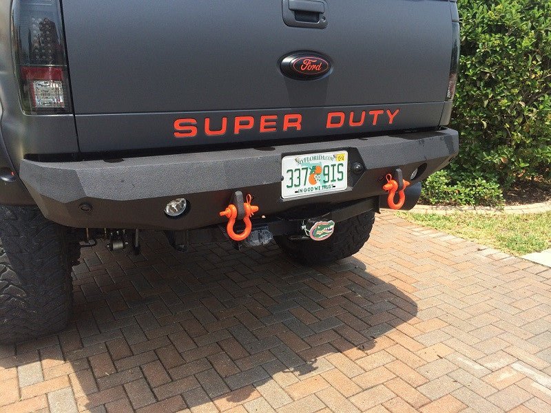 1999-2016 Ford F450/550 Rear Bumper | Parking Sensor Cutouts Available - Iron Bull BumpersREAR IRON BUMPER
