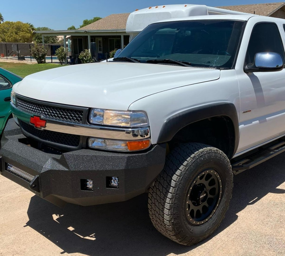2000-2002 Chevrolet Silverado 2500/3500 Front Bumper - Iron Bull BumpersFRONT IRON BUMPER