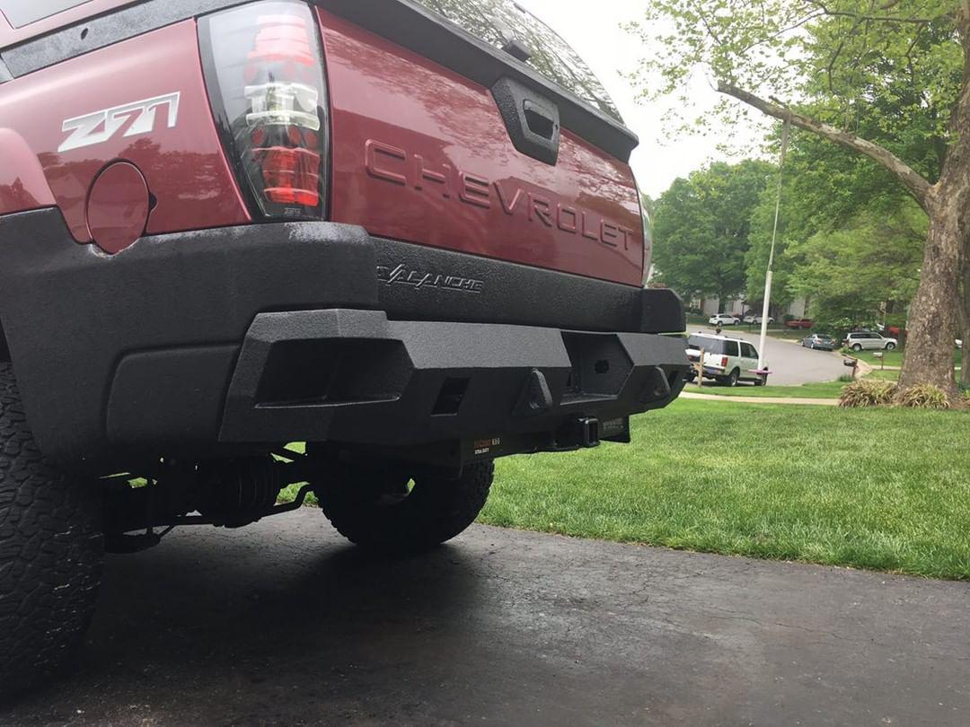2002-2006 Chevrolet Avalanche Rear Bumper (CLADDED VERSION ONLY) - Iron Bull BumpersREAR IRON BUMPER