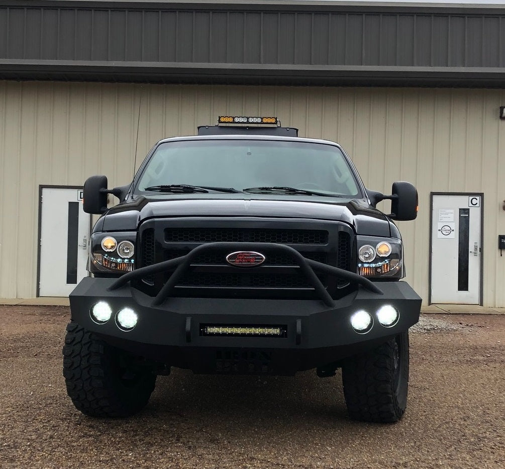 2005-2007 Ford Excursion Front Bumper - Iron Bull BumpersFRONT IRON BUMPER
