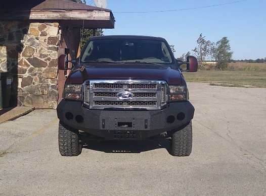 2005-2007 Ford F250/F350 Front Bumper - Iron Bull BumpersFRONT IRON BUMPER
