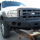 2005-2007 Ford F450/F550 Front Bumper With Fender Flare Adapters - Iron Bull BumpersFRONT IRON BUMPER