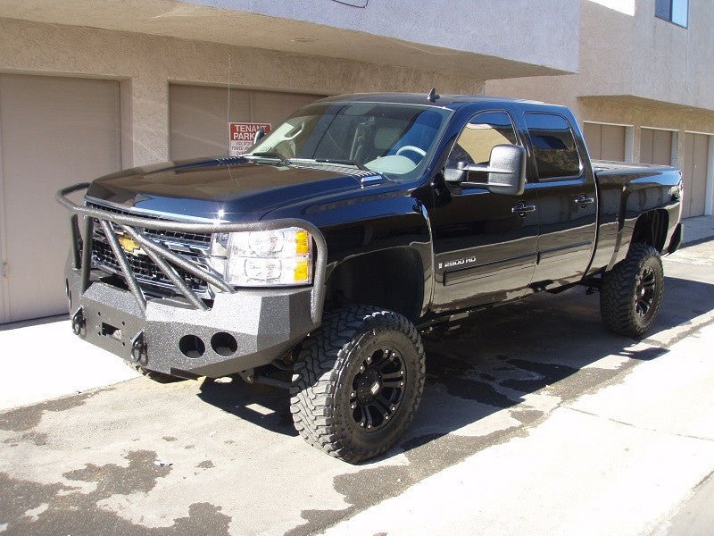 2007-2010 Chevrolet Silverado 2500/3500 Front Bumper - Iron Bull BumpersFRONT IRON BUMPER