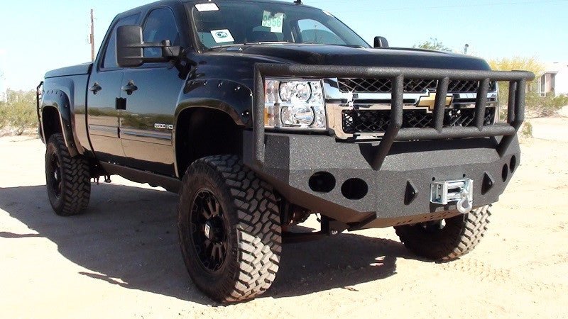 2007-2010 Chevrolet Silverado 2500/3500 Front Bumper - Iron Bull BumpersFRONT IRON BUMPER