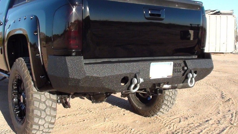 2007-2013 Chevrolet Silverado 1500 Rear Bumper | Parking Sensor Cutouts Available - Iron Bull BumpersREAR IRON BUMPER