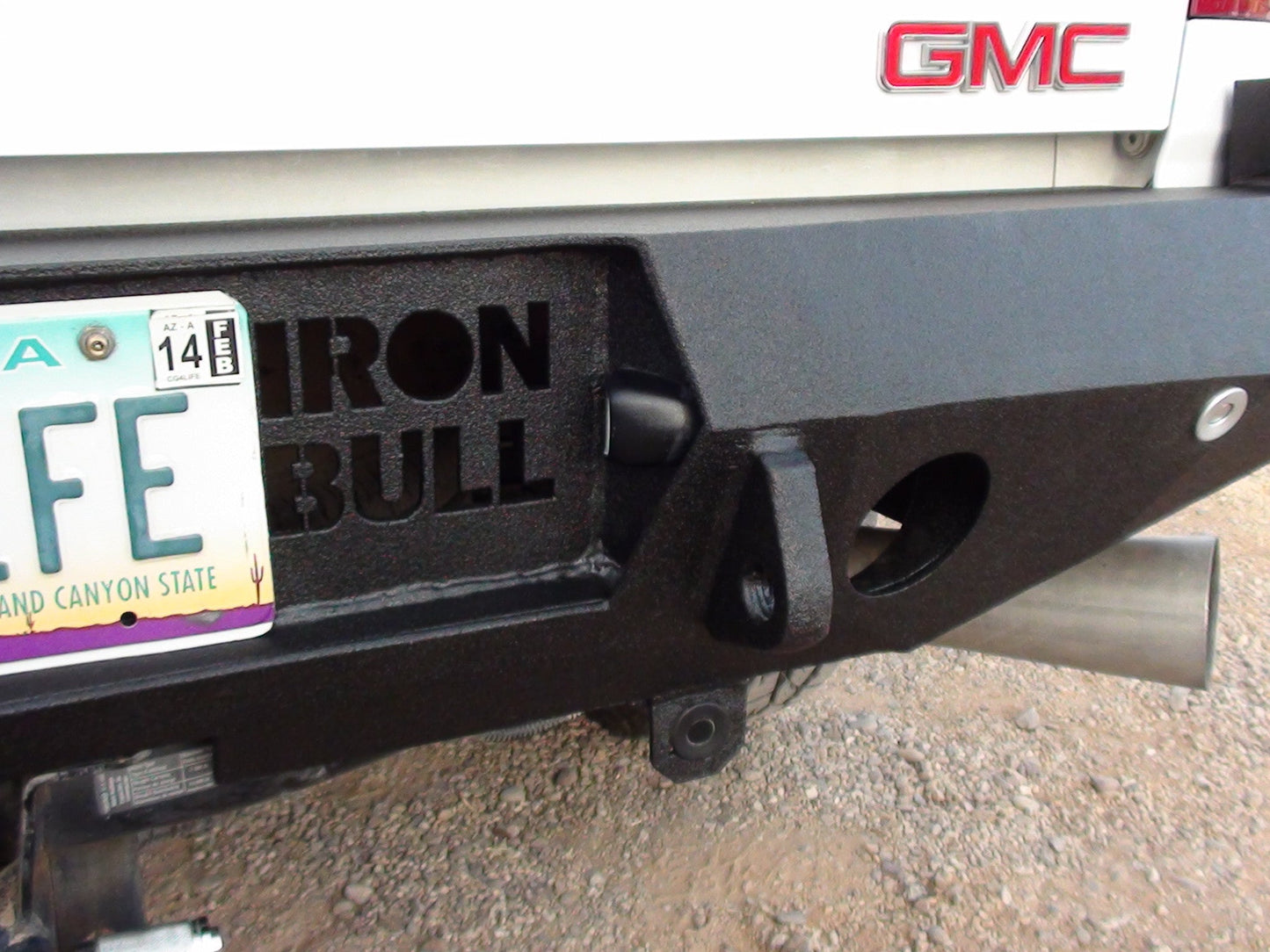 2007-2013 GMC Sierra 1500 Rear Bumper | Parking Sensor Cutouts Available - Iron Bull BumpersREAR IRON BUMPER