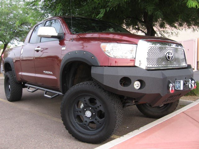 2007-2013 Toyota Tundra Front Bumper | Parking Sensor Cutouts Available - Iron Bull BumpersFRONT IRON BUMPER