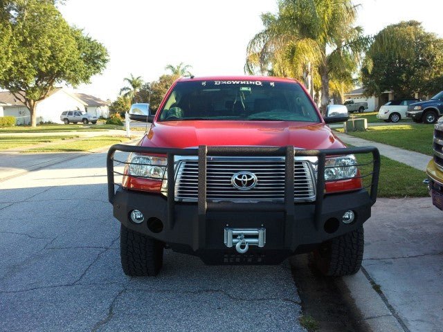 2007-2013 Toyota Tundra Front Bumper | Parking Sensor Cutouts Available - Iron Bull BumpersFRONT IRON BUMPER