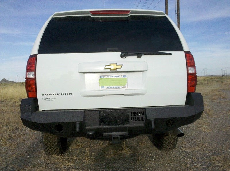 2007-2014 Chevrolet Suburban Rear Bumper | Parking Sensor Cutouts Available - Iron Bull BumpersREAR IRON BUMPER
