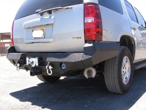 2007-2014 Chevrolet Tahoe 2500 Rear Bumper | Parking Sensor Cutouts Available - Iron Bull BumpersREAR IRON BUMPER