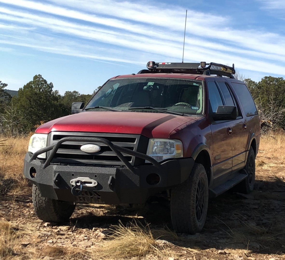 2007-2014 Ford Expedition Front Bumper | Parking Sensor Cutouts Available - Iron Bull BumpersFRONT IRON BUMPER