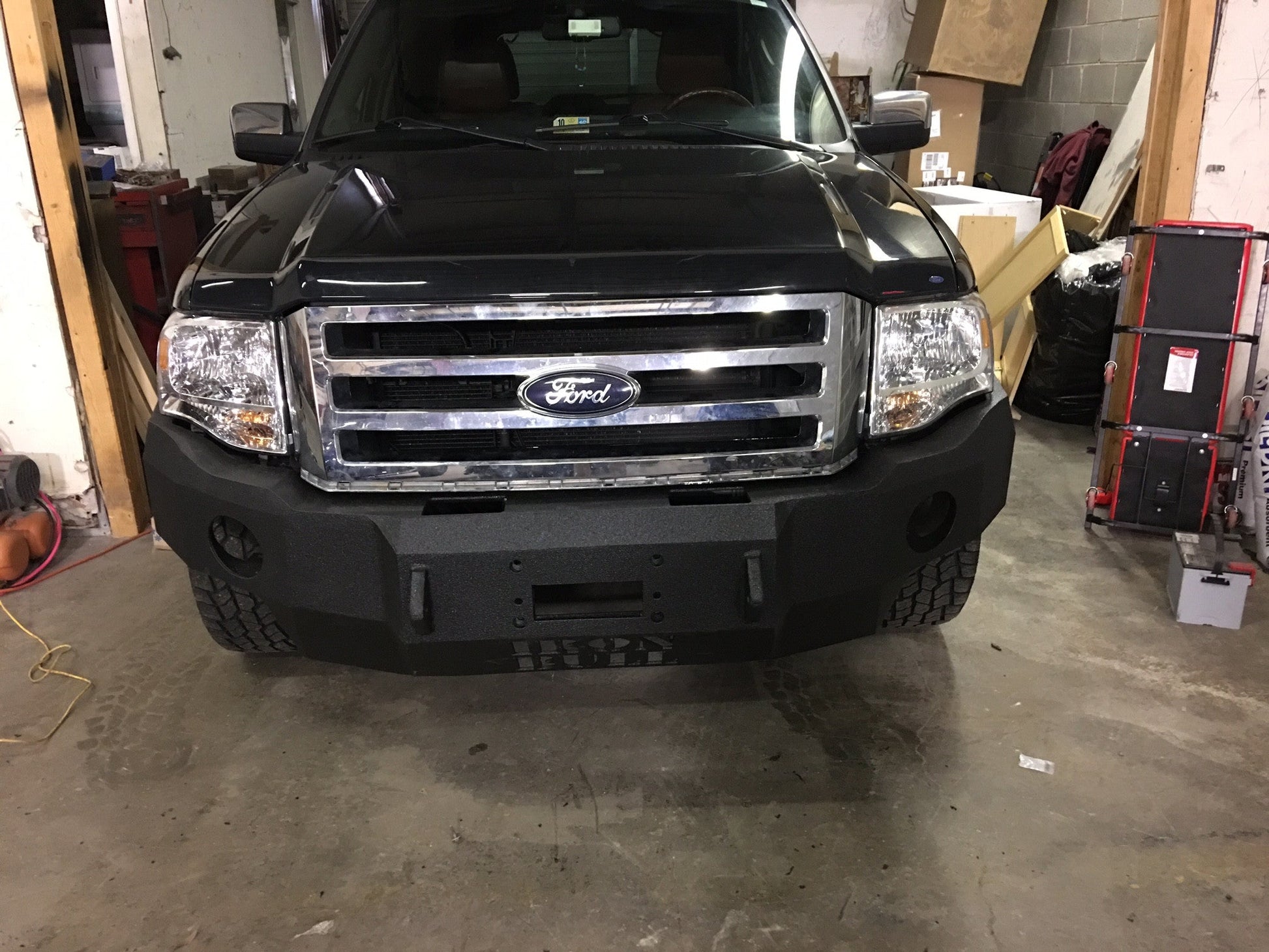 2007-2014 Ford Expedition Front Bumper | Parking Sensor Cutouts Available - Iron Bull BumpersFRONT IRON BUMPER