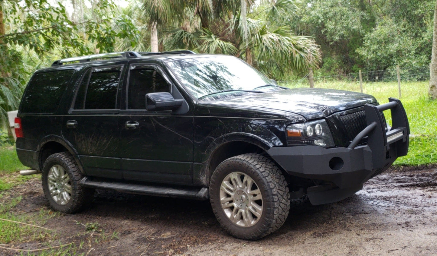 2007-2014 Ford Expedition Front Bumper | Parking Sensor Cutouts Available - Iron Bull BumpersFRONT IRON BUMPER