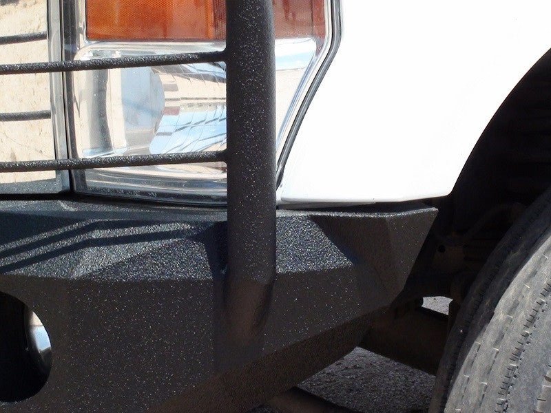 2008-2010 Ford F450/F550 Front Bumper With Fender Flare Adapters - Iron Bull BumpersFRONT IRON BUMPER