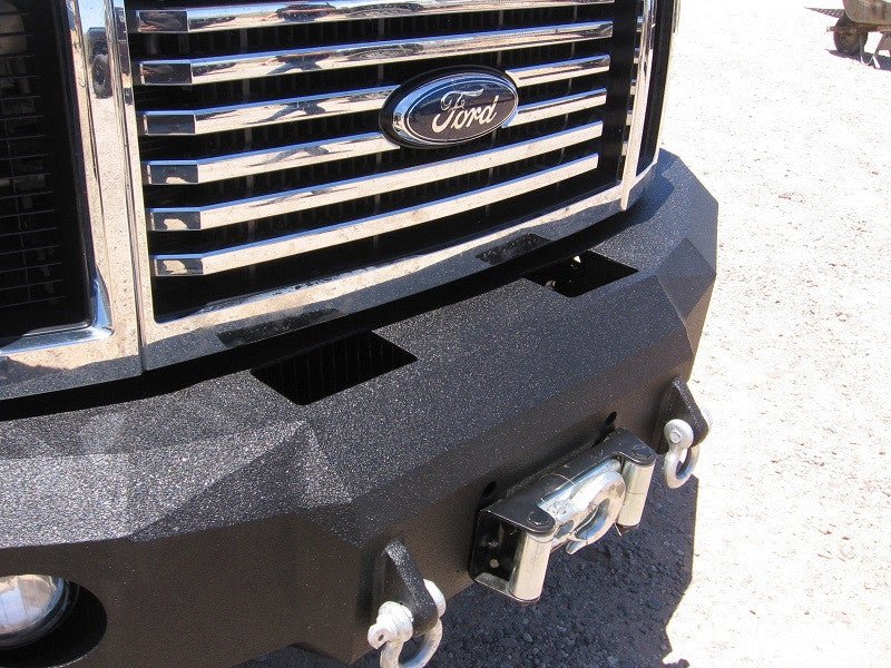 2008-2010 Ford F450/F550 Front Bumper With Fender Flare Adapters - Iron Bull BumpersFRONT IRON BUMPER