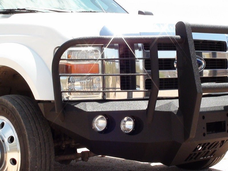 2008-2010 Ford F450/F550 Front Bumper With Fender Flare Adapters - Iron Bull BumpersFRONT IRON BUMPER