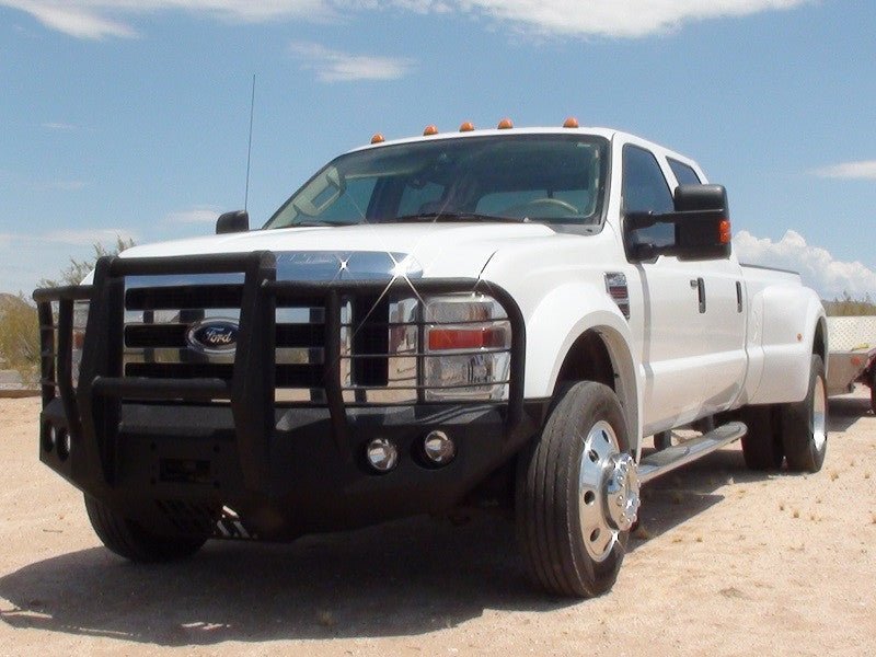 2008-2010 Ford F450/F550 Front Bumper With Fender Flare Adapters - Iron Bull BumpersFRONT IRON BUMPER