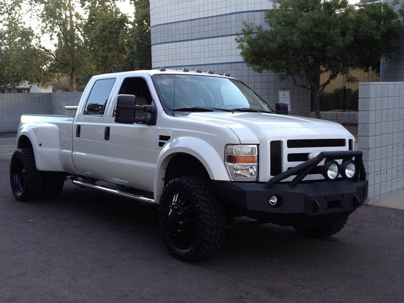 2008-2010 Ford F450/F550 Front Bumper With Fender Flare Adapters - Iron Bull BumpersFRONT IRON BUMPER