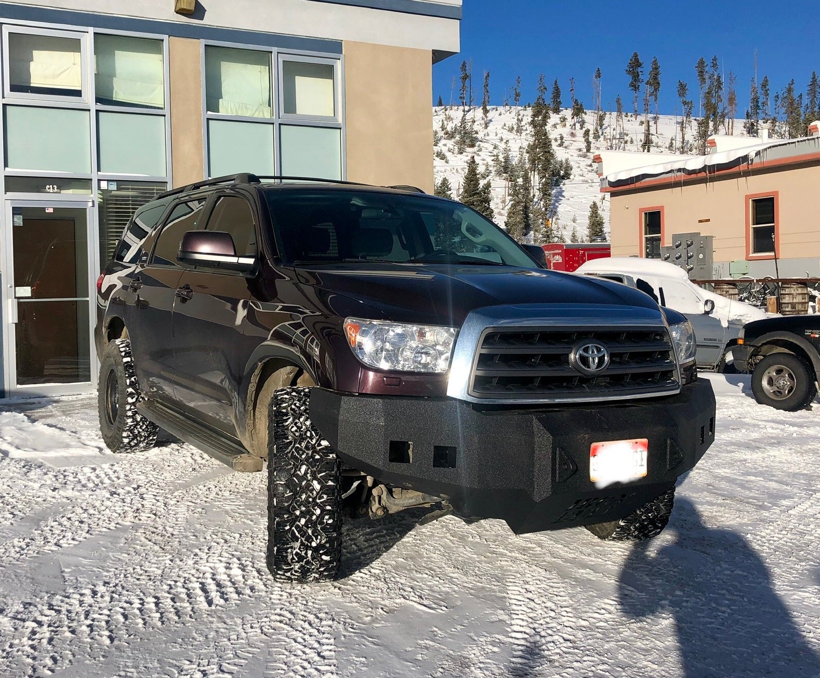 2008-2019 Toyota Sequoia Front Bumper | Parking Sensor Cutouts Available - Iron Bull BumpersFRONT IRON BUMPER