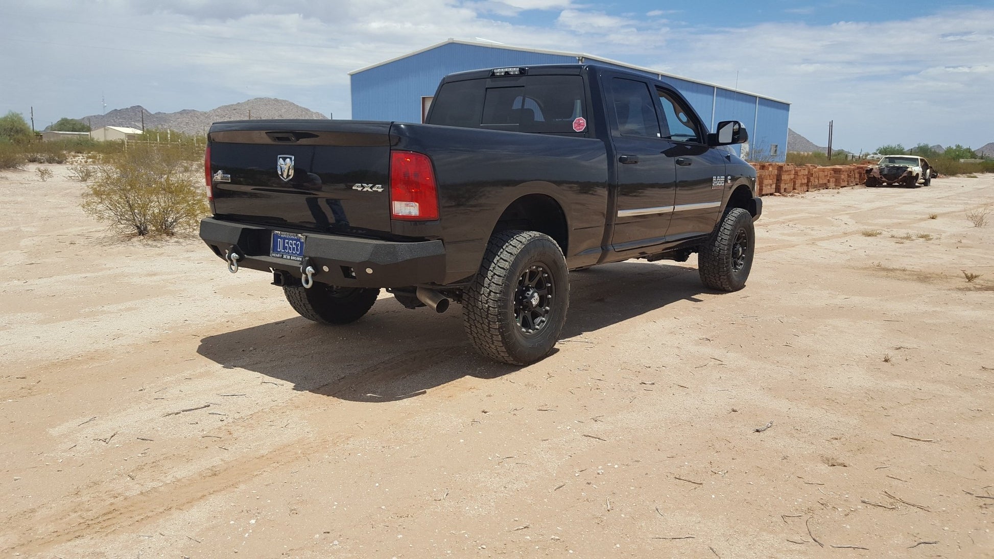 2009-2017 RAM 1500 Rear Bumper | Parking Sensor Cutouts Available - Iron Bull BumpersREAR IRON BUMPER