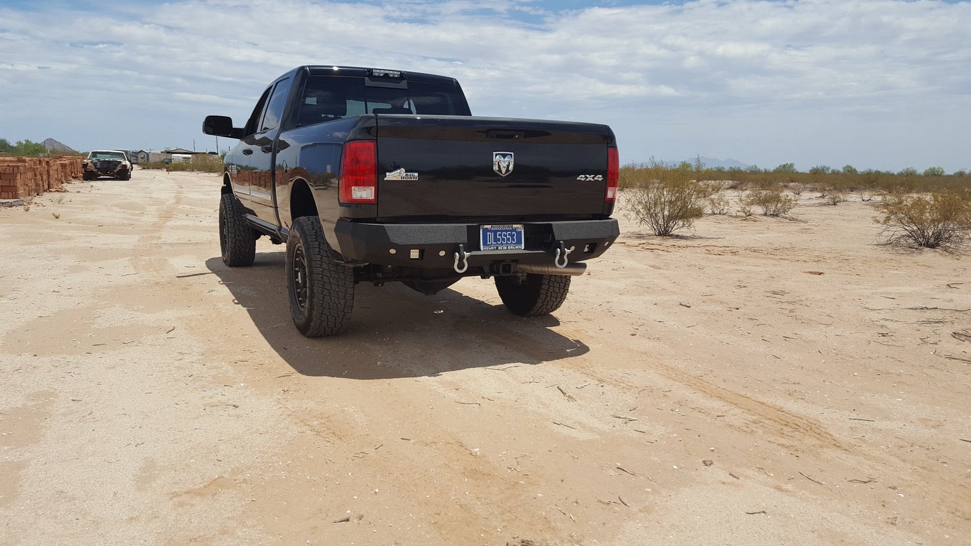 2009-2017 RAM 1500 Rear Bumper | Parking Sensor Cutouts Available - Iron Bull BumpersREAR IRON BUMPER