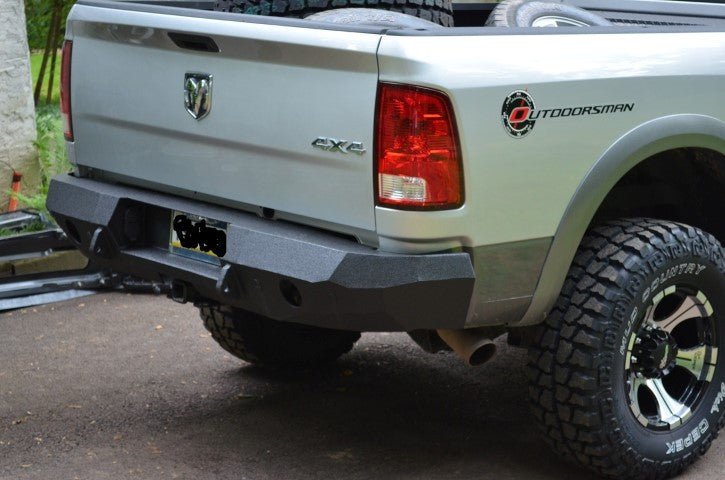2009-2017 RAM 1500 Rear Bumper | Parking Sensor Cutouts Available - Iron Bull BumpersREAR IRON BUMPER