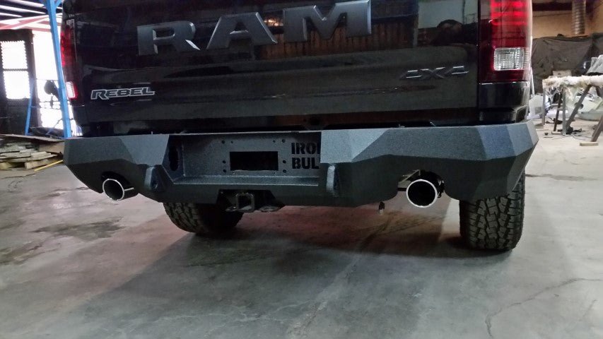 2009-2018 (2021 Classic Only) RAM 1500 Rebel/Sport Rear Bumper- Iron Bull BumpersREAR IRON BUMPER