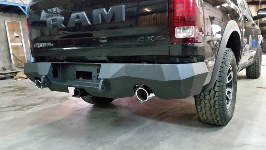 2009-2018 (2021 Classic Only) RAM 1500 Rebel/Sport Rear Bumper- Iron Bull BumpersREAR IRON BUMPER