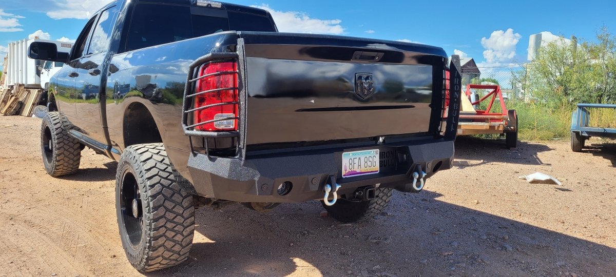 2009-2022 RAM (Classic) 1500 Rear Bumper | Parking Sensor Cutouts Available - Iron Bull BumpersREAR IRON BUMPER