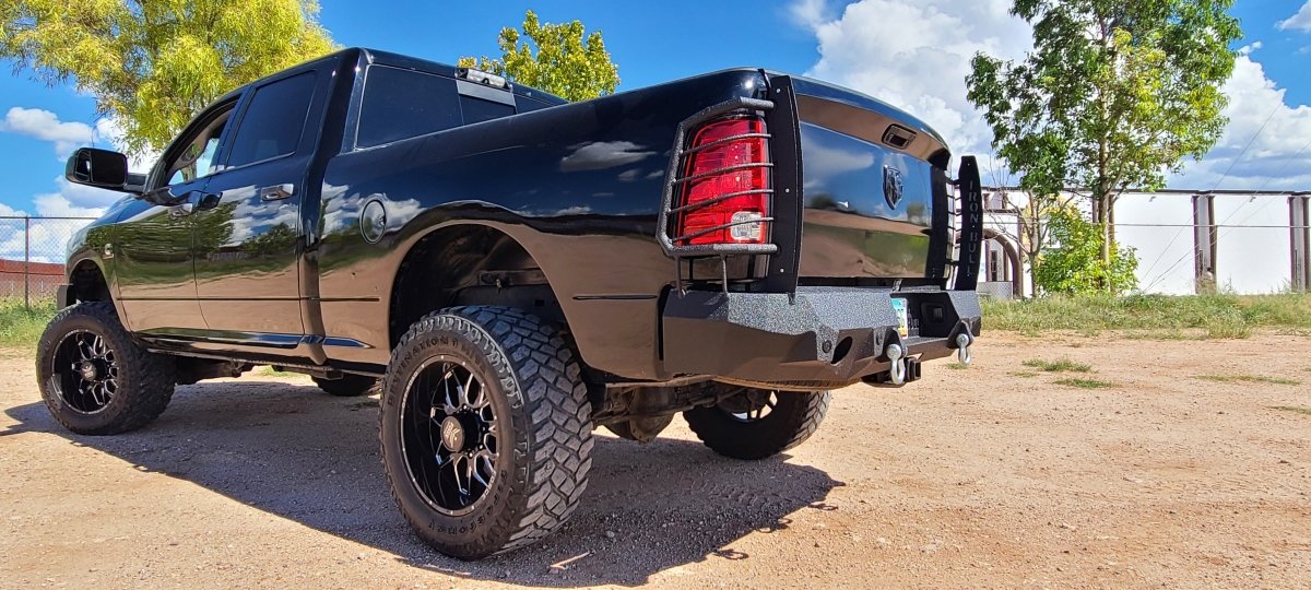 2009-2022 RAM (Classic) 1500 Rear Bumper | Parking Sensor Cutouts Available - Iron Bull BumpersREAR IRON BUMPER