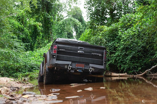 2010-2014 Ford Raptor Rear Bumper | Parking Sensor Cutouts Available - Iron Bull BumpersREAR IRON BUMPER