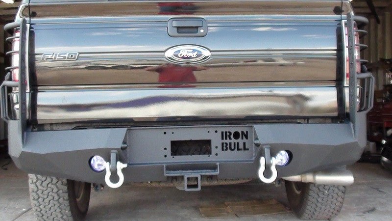 2010-2014 Ford Raptor Rear Bumper | Parking Sensor Cutouts Available - Iron Bull BumpersREAR IRON BUMPER