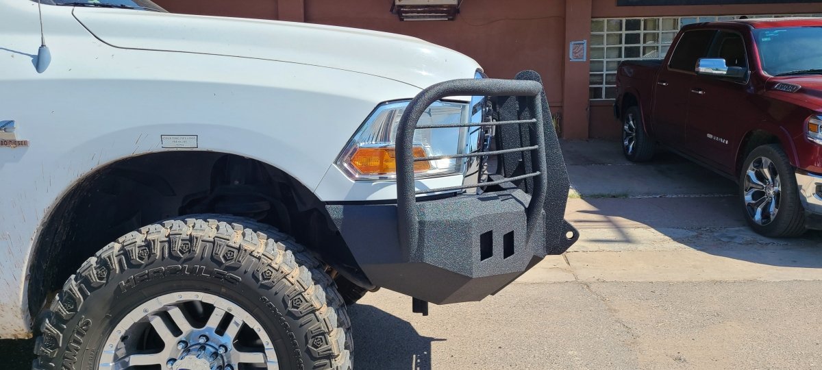 2010-2018 RAM 2500/3500 Front Bumper | Parking Sensor Cutouts Available - Iron Bull BumpersFRONT IRON BUMPER