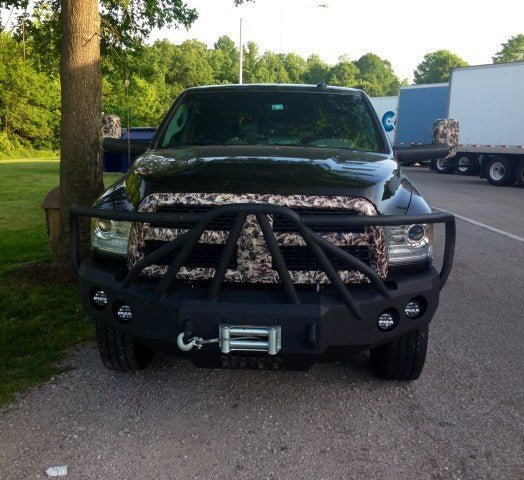 2010 - 2018 RAM 4500/5500 Front Bumper With Fender Flare Adapters | Parking Sensor Cutouts Available - Iron Bull BumpersFRONT IRON BUMPER