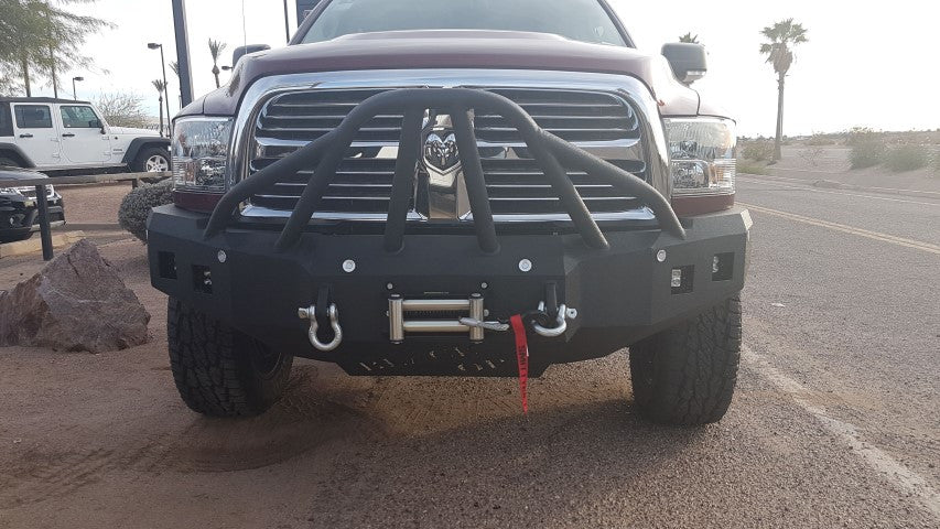 2010-2018 RAM 4500/5500 Front Bumper With Fender Flare Adapters | Parking Sensor Cutouts Available - Iron Bull Bumpers